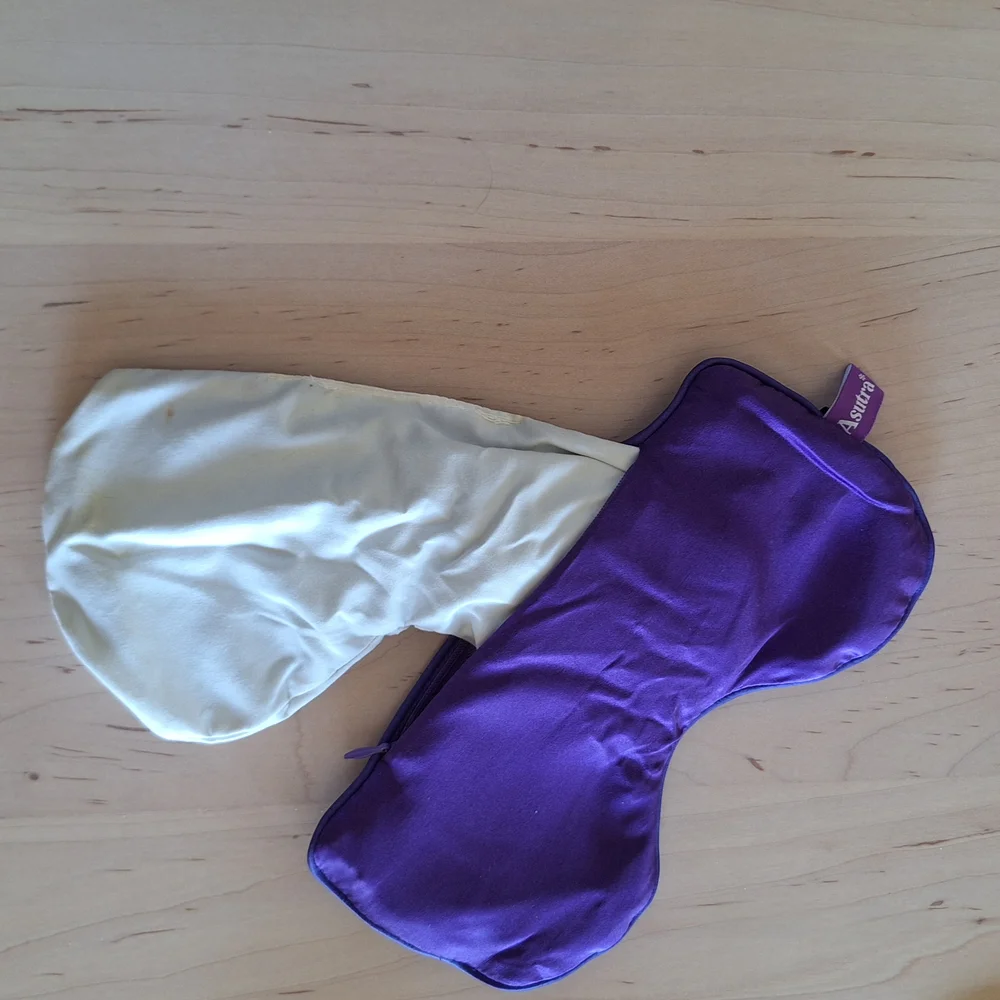 Purple Silk Eye Pillow